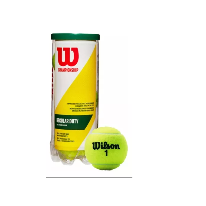 Bola Wilson Tenis Championship Regular Duty C/ 3 WRT100300