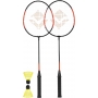 Kit Badminton 2 Raquetes e 2 Petecas Vollo Ref VB003