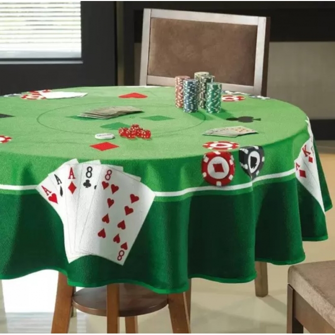 Toalha De Jogo Redonda Dohler Felpa Velour
