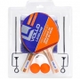 Kit Tenis de Mesa 2 Raquetes e 3 Bolinhas + Rede Vollo Ref VT710
