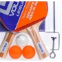 Kit Tenis de Mesa 2 Raquetes e 3 Bolinhas + Rede Vollo Ref VT710