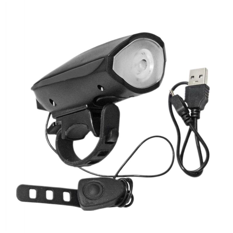 FAROL GENESI COM BUZINA 140DB RECARREGAVEL USB 