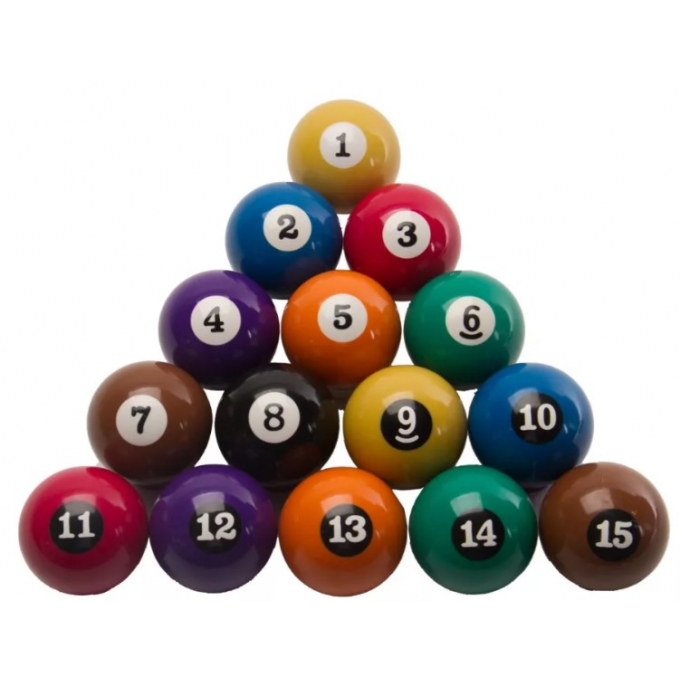 Jogo De Bola Sinuca 54Mm Numerada