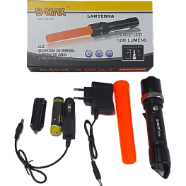 LANTERNA RECARREGÁVEL SWAT B-MAX