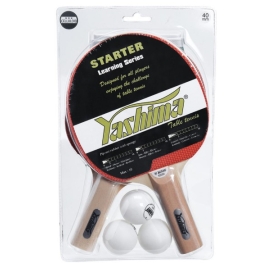 Kit Yashima 02 Raquetes e 03 Bolinhas