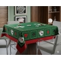 Toalha de mesa Teka Baralho  Quadrada Felpuda 140X140 cm