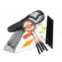 Kit Badminton Vollo 4 Raquetes 3 Petecas e Rede VB004