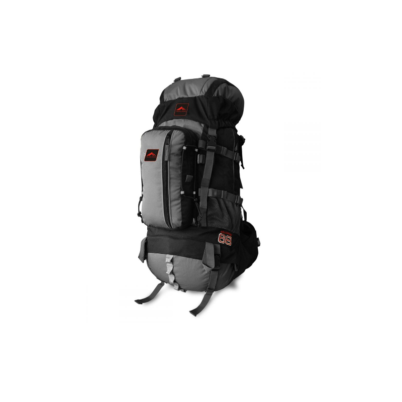Mochila Trilhas e Rumos Crampon 68 Cinza e Preto