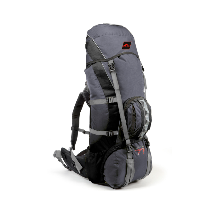 Mochila Trilhas e Rumos Crampon 77 Grafite com Preto