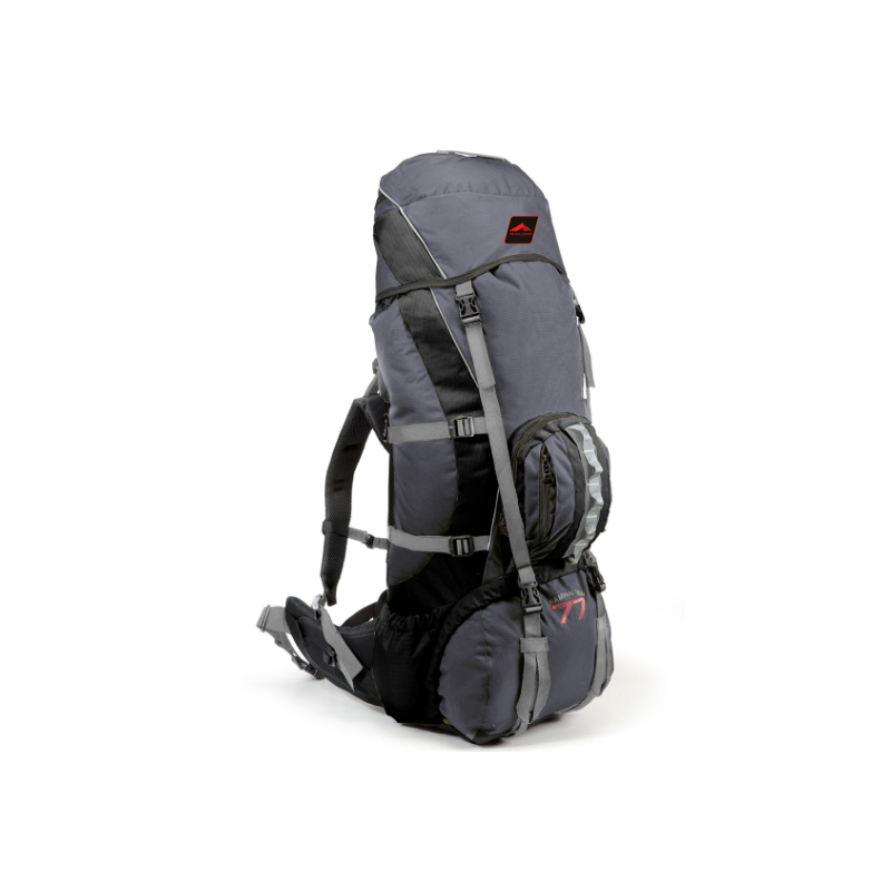 Mochila Trilhas e Rumos Crampon 77 Grafite com Preto