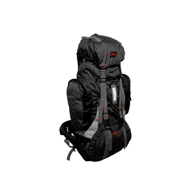 Mochila Trilhas e Rumos Crampon 72 Preto com Cinza