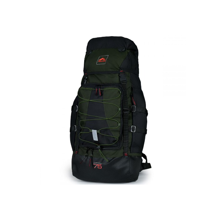 Mochila Trilhas e Rumos Montanha 75 Preto com Verde