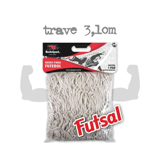 Rede de Futsal Redesport Poliester Fio 4,0mm
