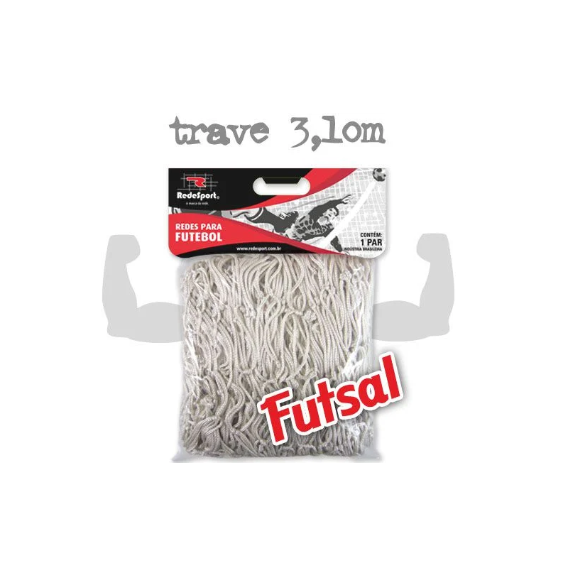 Rede de Futsal Redesport Poliester Fio 4,0mm
