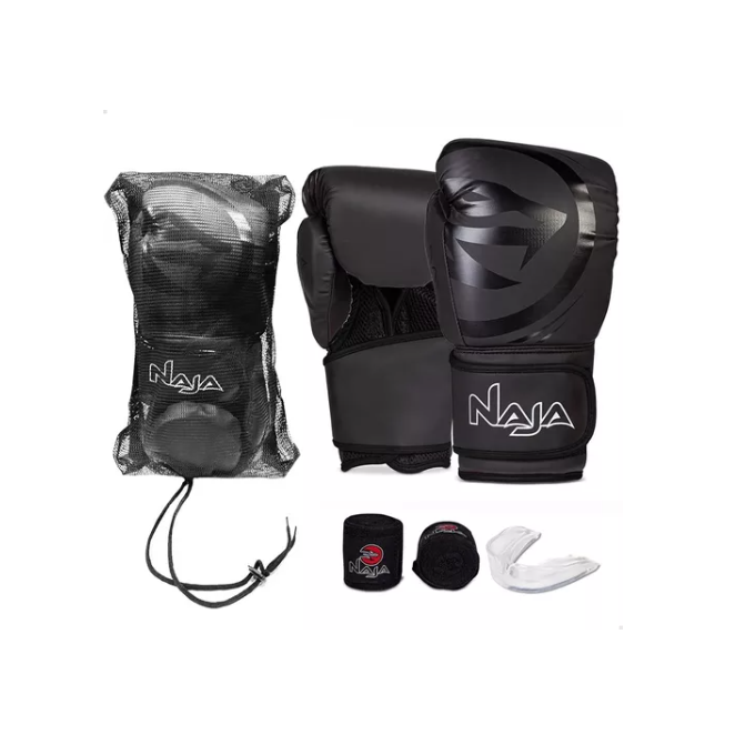 Kit Luva de Boxe Naja Preto