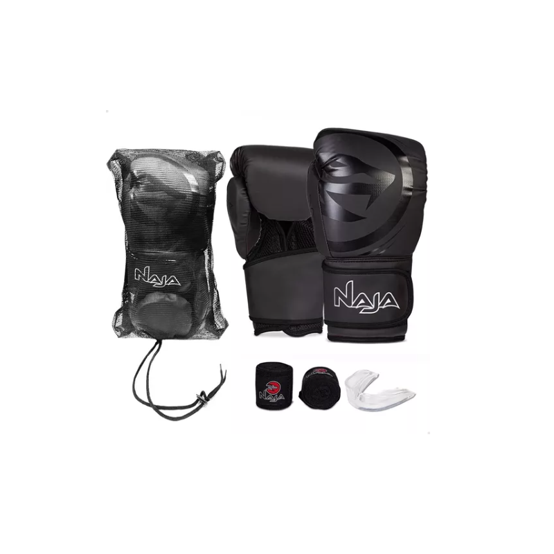 Kit Luva de Boxe Naja Preto